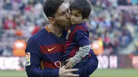 Gol indah Lionel Messi ke gawang  Athletic Bilbao pada (30/5/2015) masuk nominasi FIFA Puskas Award 2015. (Reuters/Juan Medina)