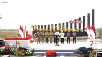 Presiden Joko Widodo meresmikan tol Indralaya-Prabumulih di Sumsel (Dok. Humas PT Hutama Karya / Nefri Inge)