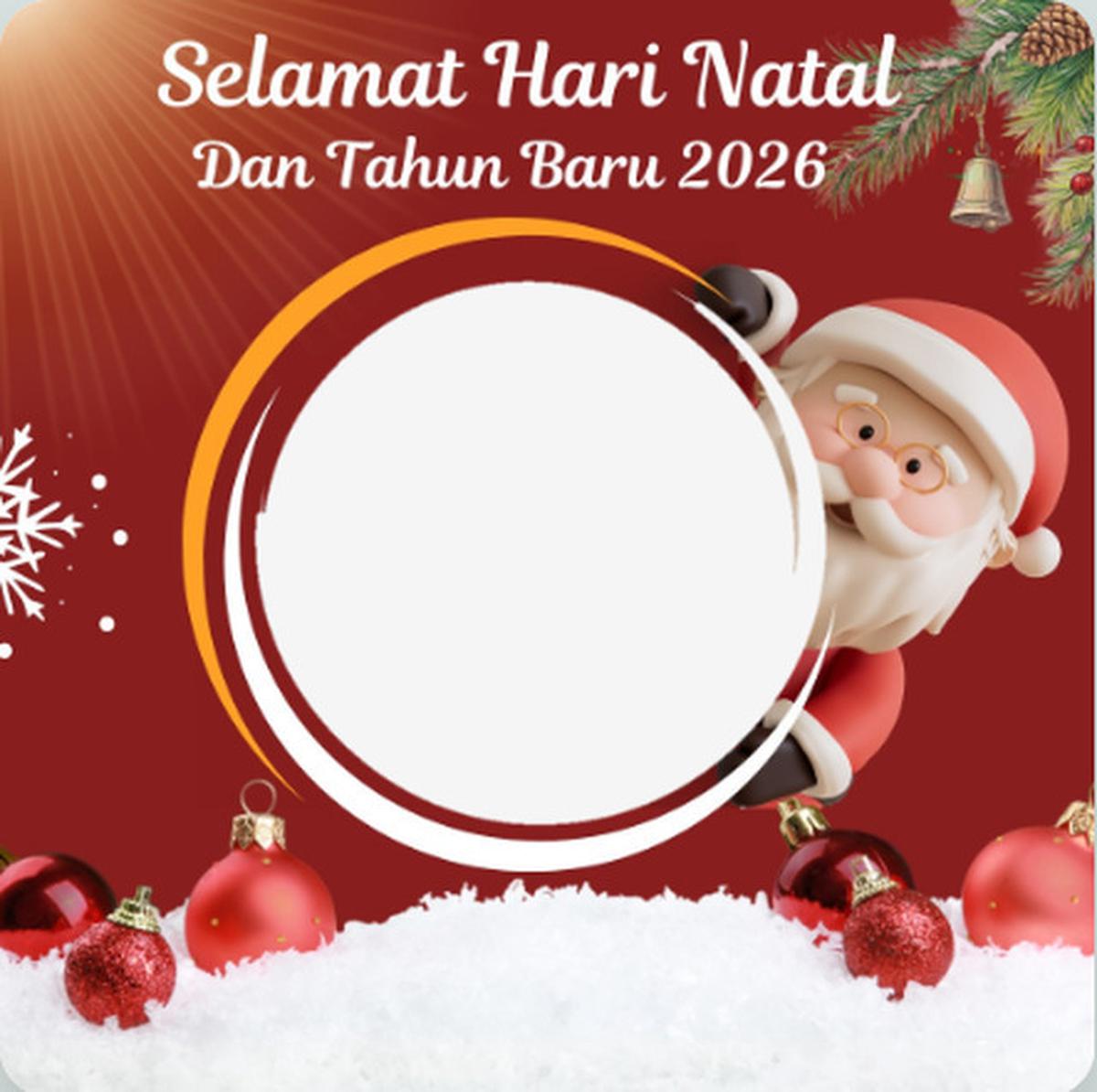 Twibbon Semangat Natal dan Tahun Baru 2026