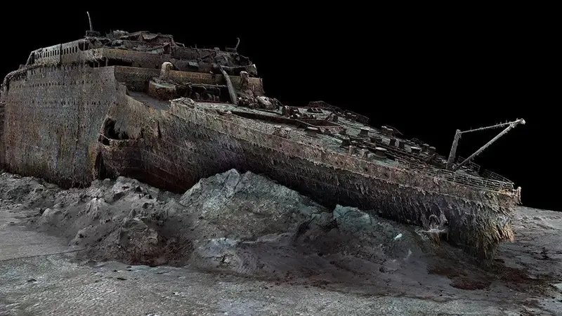 Potret 3D Bangkai Kapal Titanic