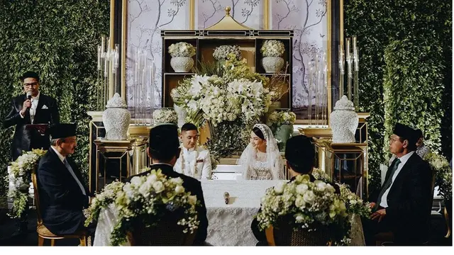 Momen Pernikahan Mewah Selebgram Ayla Dimitri dan Rama Devara