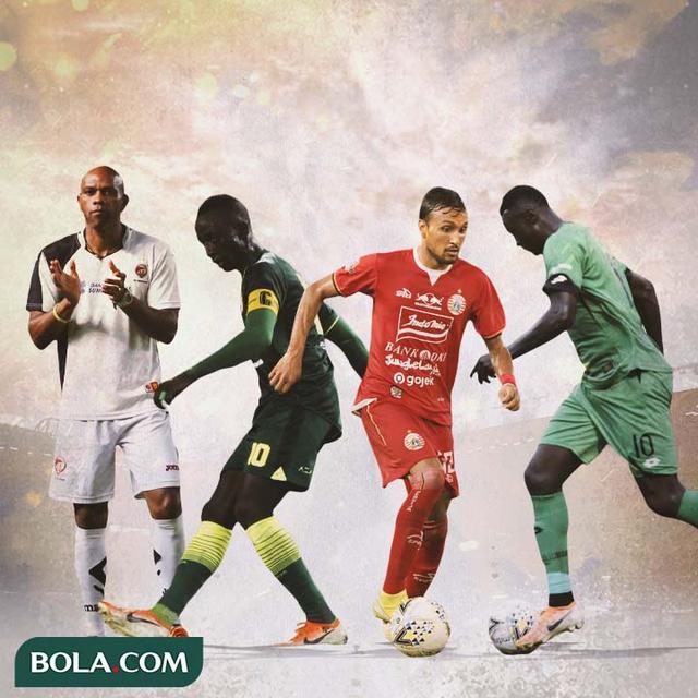 Ilustrasi - Pemain Antah Berantah yang Sukses di Indonesia: Keith Kayamba Gumbs, Makan Konate, Rohit Chand, Ezechiel N'Douassel