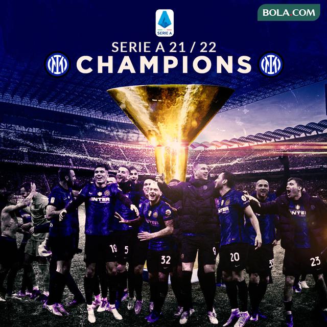 Serie A - Ilustrasi Inter Milan Juara Serie A Musim 2021-2022