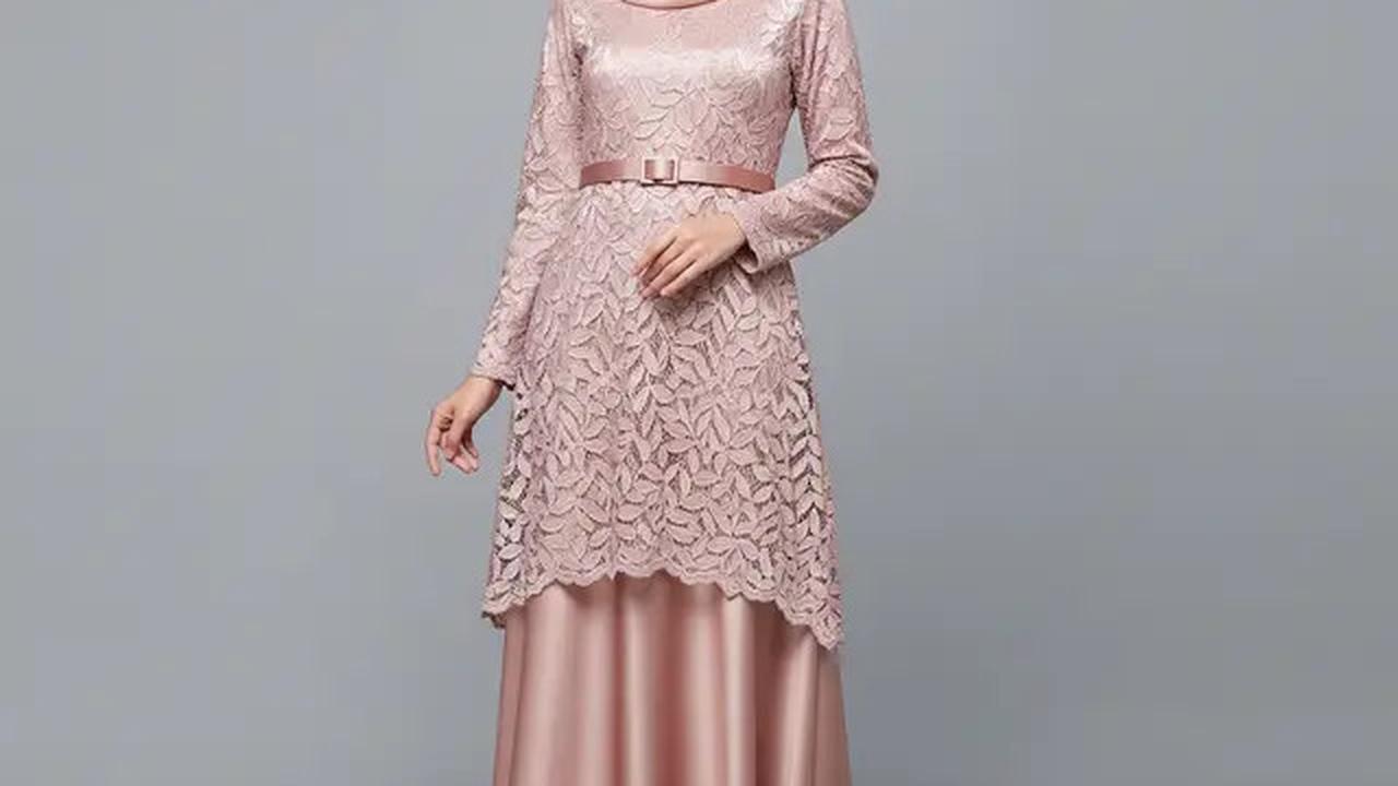 7 Pilihan Dress Brokat untuk Pengajian yang Memukau, Tampil Anggun dan Syar'i