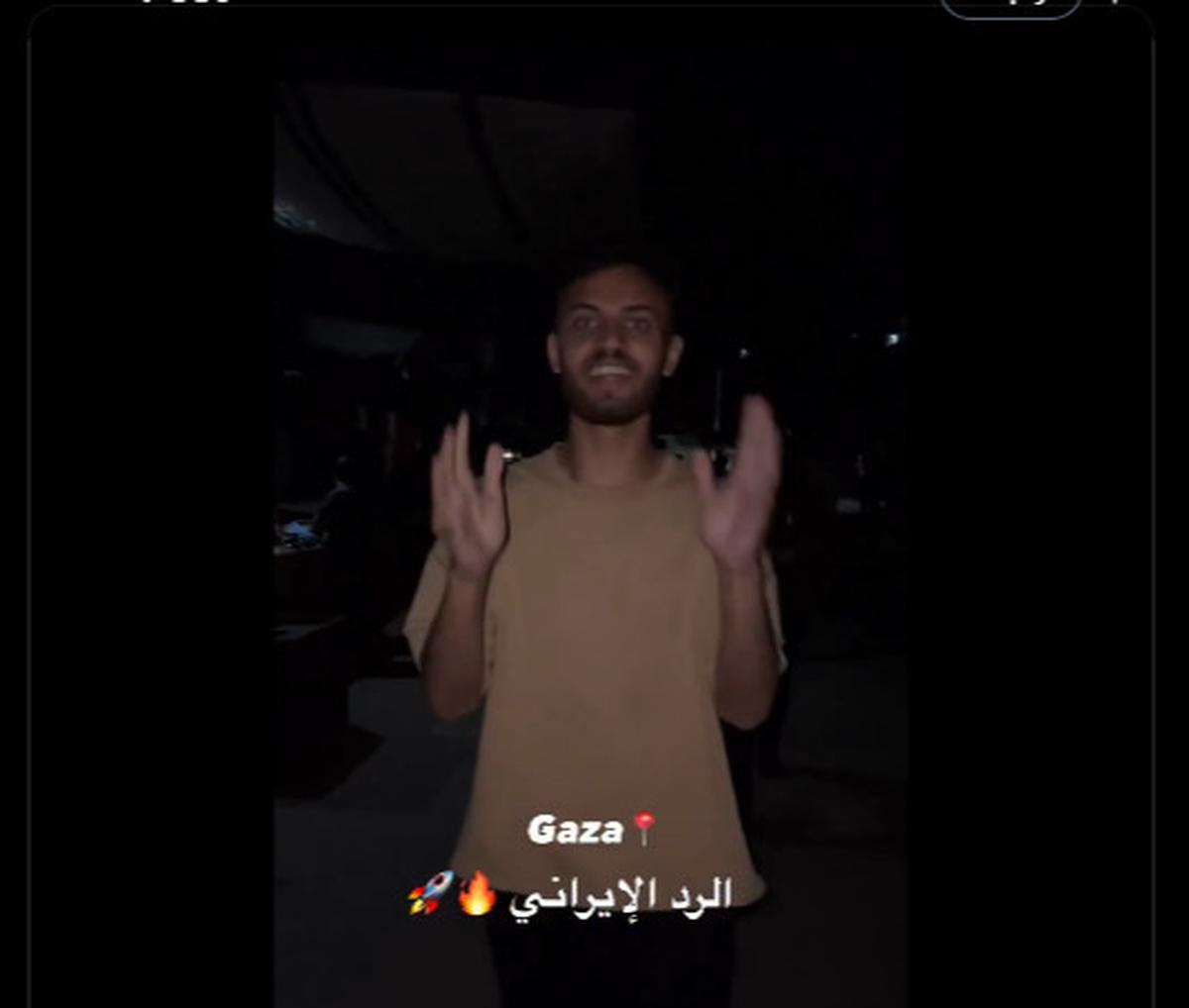 Reaksi Warga Palestina di Gaza Lihat Rudal Iran Serang Israel