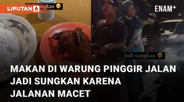 Aksi random yang dialami seseorang ini ketika sedang makan di warung pinggir jalan mengundang perhatian