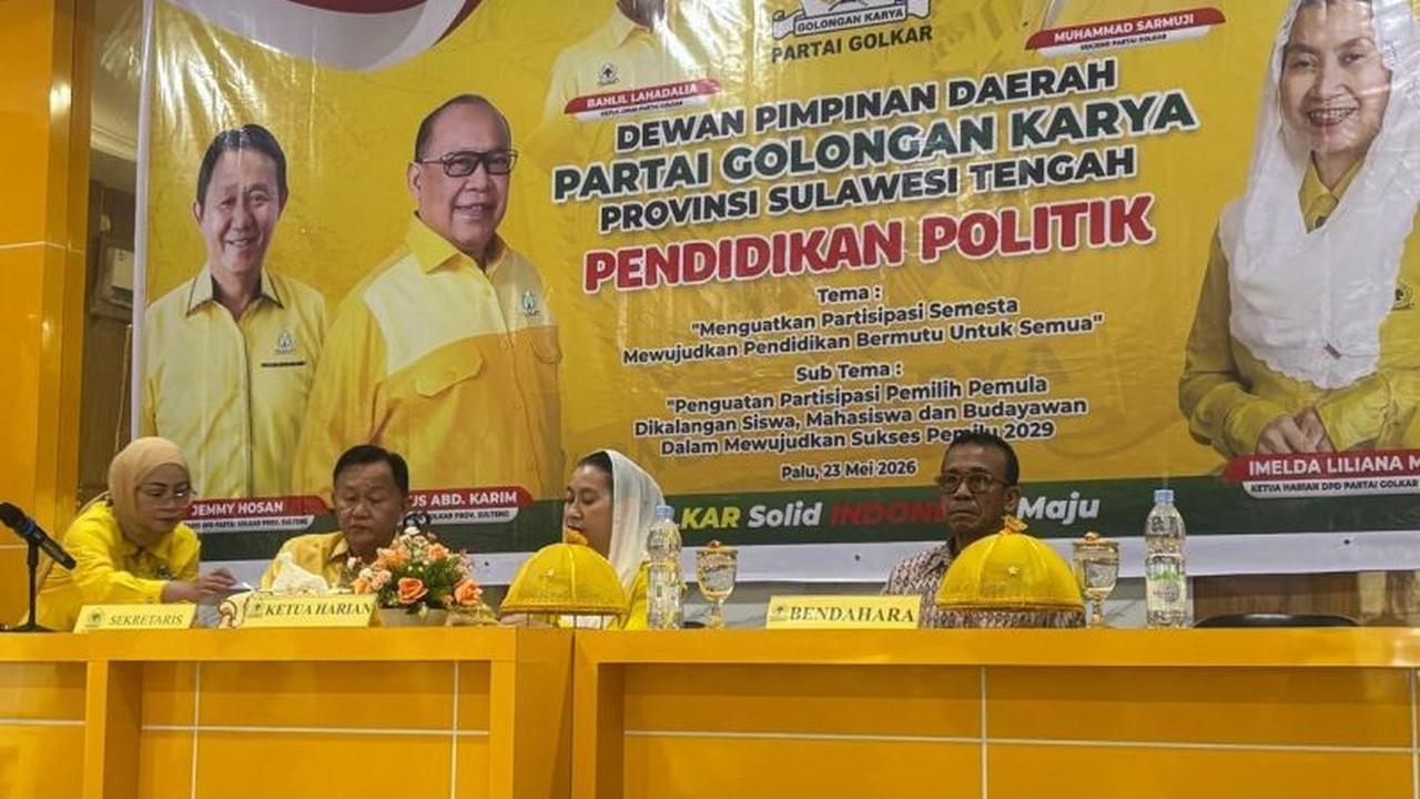 Golkar Sulteng Gencarkan Pendidikan Politik Pemilih Pemula Jelang Pemilu 2029