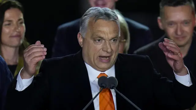 Perdana Menteri Hungaria Viktor Orban sekutu Presiden Rusia Vladimir Putin terpilih kembali sebagai PM Hungaria periode keempat. (AP)
