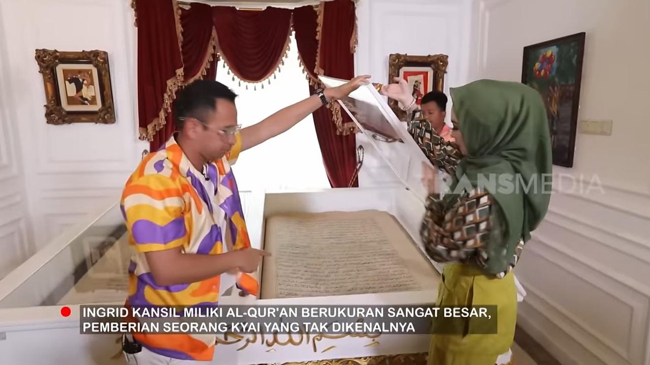 Seluas 4.000 Meter, Potret Ruang Penyimpanan Al Quran Super Besar di Rumah Inggrid Kansil - Pemberian Kyai Tak Dikenal