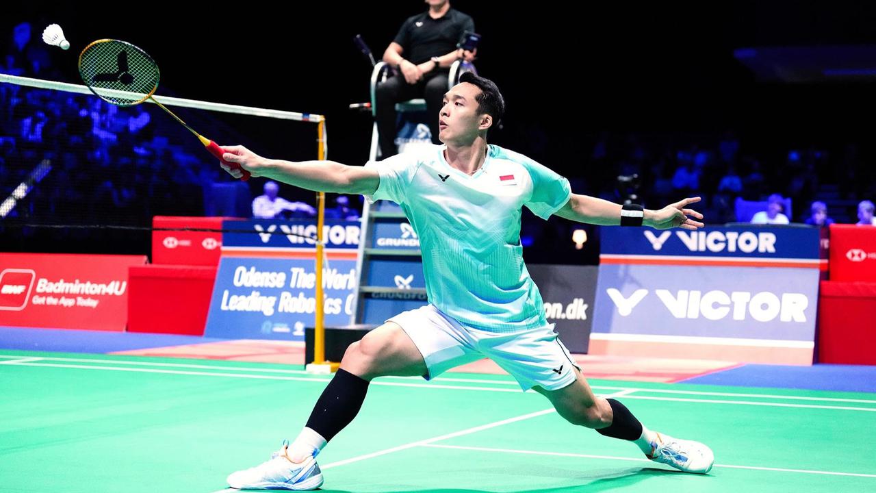 FOTO: Jonatan Christie ke Final Denmark Open 2025, Tantang Tunggal Putra Nomor Satu Dunia
