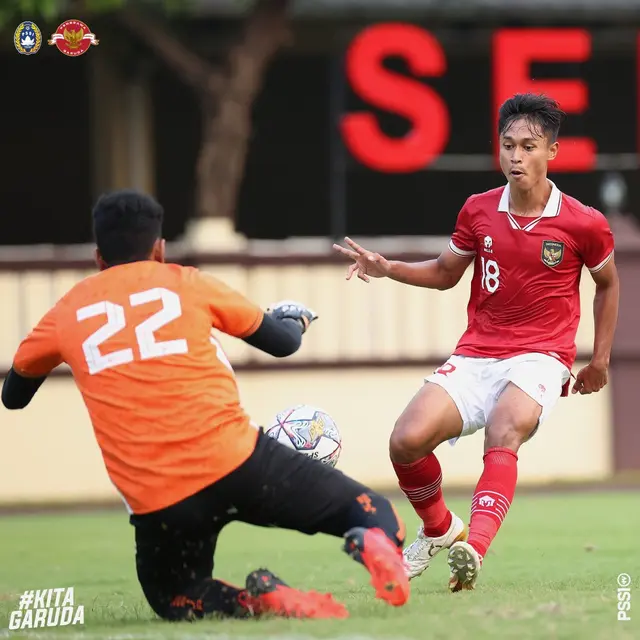 Timnas Indonesia U-20 kalah 1-2 dari Persija Jakarta U-18.