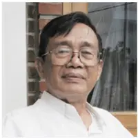 Sosok Ajip Rosidi, calon suami Nani Wijaya. Sangat terkenal di dunia sastra. (Penerbitkpg.id)