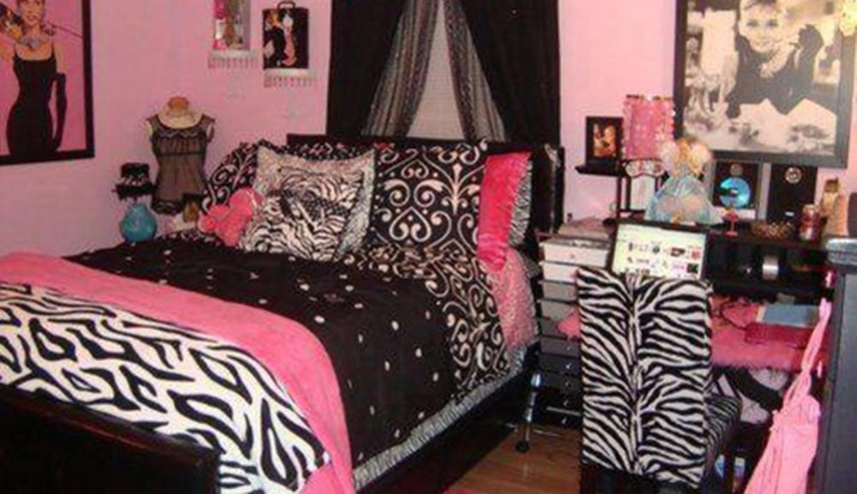 Inspirasi Kamar Tidur Bertema Zebra & Warna Pink Keren ...