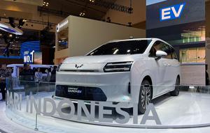 Wuling Cortez Darion EV tampil perdana di GIIAS 2025. (Liputan6.com/Septian Pamungkas)