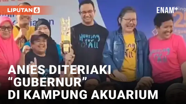 VIDEO: Anies Diteriaki Gubernur Saat Berkunjung ke Kampung Akuarium Jakut