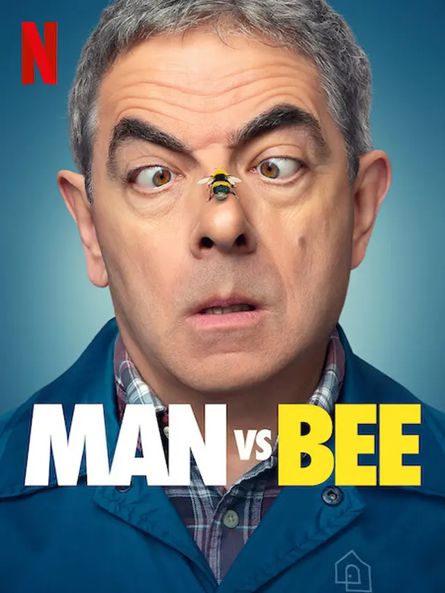 Rowan Atkinson dalam Man vs Bee. (Netflix)