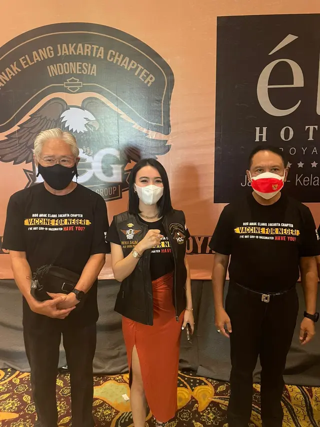Wika Salim bersama komunitas Harley-Davidson Owners Group (H.O.G) Anak Elang Jakarta Chapter Indonesia (ist)