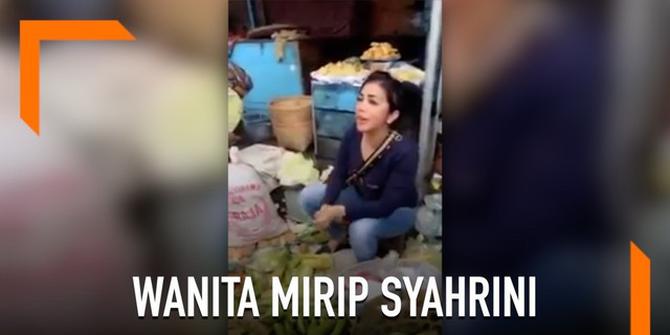 VIDEO: Penjual Sayur Cantik Mirip Syahrini di Purwokerto