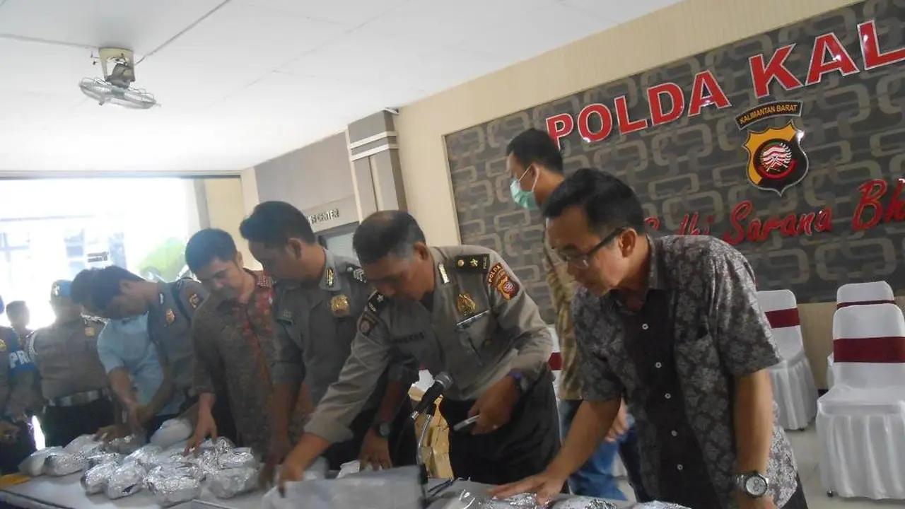 Ditimbang Ulang, Sabu Sitaan di Perbatasan Kalimantan Naik 50%
