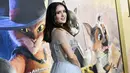 Salma Hayek berpose saat menghadiri pemutaran perdana film "Puss in Boots: The Last Wish" di Jazz di Lincoln Center Frederick P. Rose Hall di New York pada Selasa, 13 Desember 2022. Hayek, yang lahir di Coatzacoalcos, Meksiko, menampilkan tampilan yang sangat montok dengan potongan rendah, yang memiliki lengan pendek dan tipis. (Photo by Evan Agostini/Invision/AP)