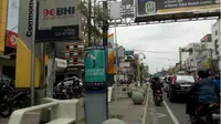 Charger Stasion atau Stasiun pengisian daya di Bandung. (Liputan6.com/Huyogo Simbolon)