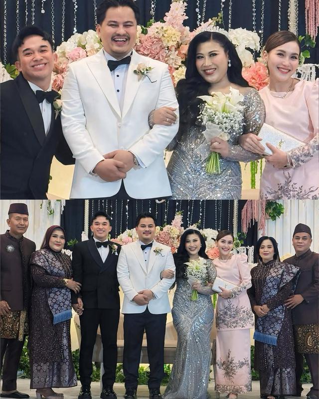 Pose Bersama Pengantin, Ayu Tampilkan Elegansi yang Sederhana