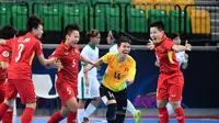Timnas Futsal Putri Indonesia menyerah 1-2 dari Vietnam pada pertandingan perempat final Kejuaraan AFC Futsal Wanita 2018. (dok. AFC)