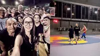 Aksi Noah Sinclair Putra BCL Basket Bareng Tiko (Sumber: Instagram/tikoaryawardhana)
