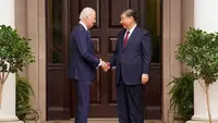 Presiden Amerika Serikat Joe Biden dan Presiden China Xi Jinping saat bertemu di Woodside, California, pada Rabu (15/11/2023). (Dok. AP)