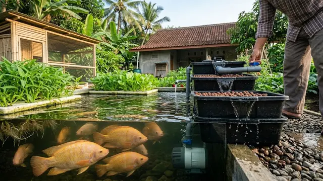 Sistem Integrated Farming Sederhana di Belakang Rumah