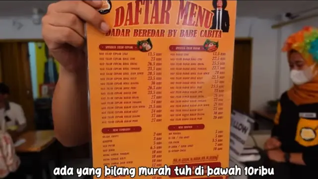 Bisnis kuliner Komedian Babe Cabita bernama Dadar Beredar kolaborasi dengan King Abdi