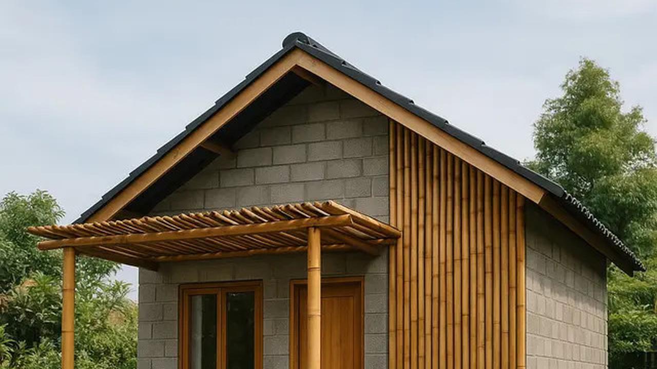 10 Model Rumah Kecil Tapi Cantik 4x6 Meter dari Batako dan Bambu, Inspirasi Hunian Sederhana 2025
