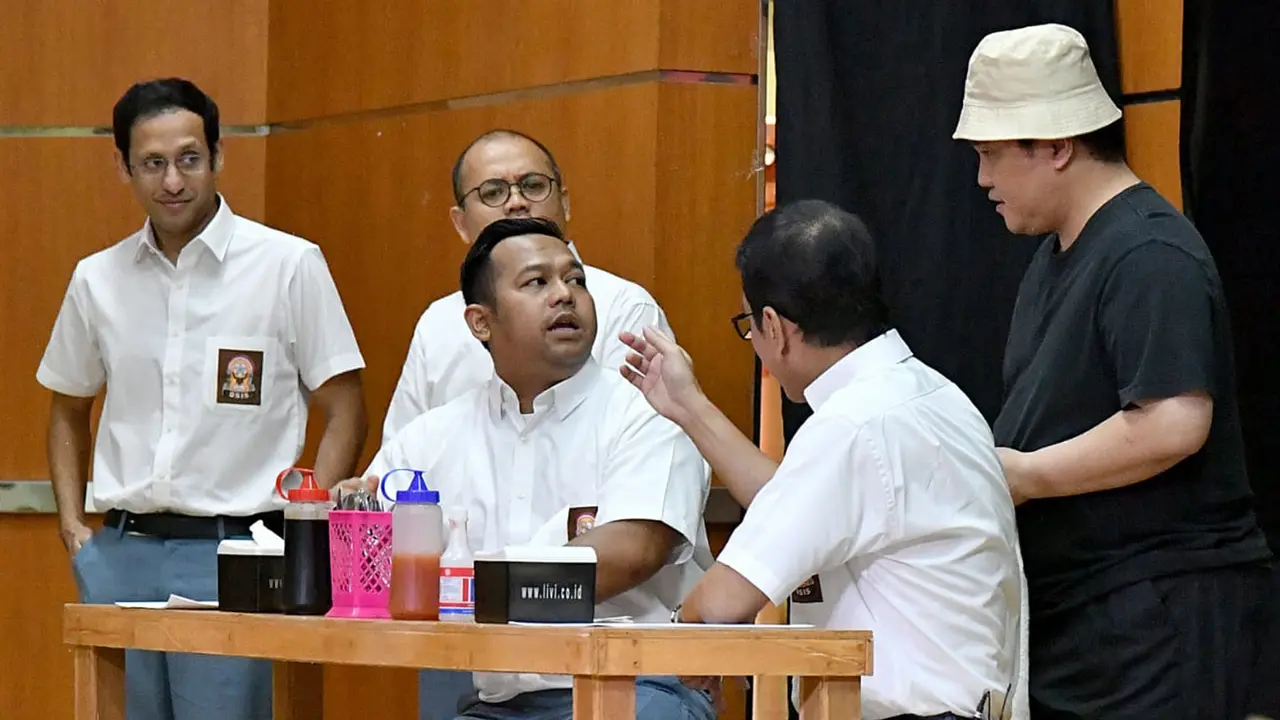 Erick Thohir, Wishnutama dan Nadiem Main Drama di Depan Jokowi