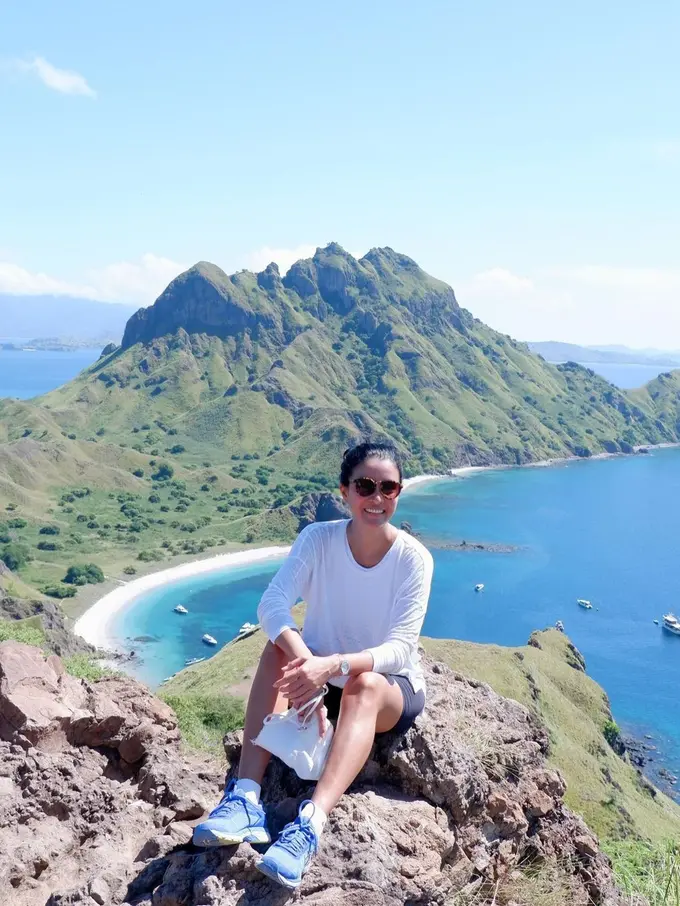 Marcella Zalianty di Pulau Padar (Instagram/marcella.zalianty)