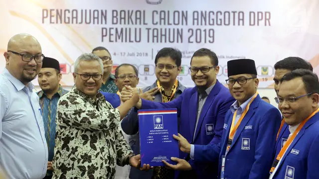 PAN Daftarkan 575 Bakal Caleg ke KPU