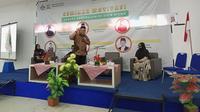 Ketua PDIP Sumsel Giri Ramandha M Kiemas, saat menjadi pemateri dalam Seminar Motivasi 'Sukses Berpolitik di Usia Muda' di UIN Raden Fatah Palembang Sumsel (Liputan6.com / Nefri Inge)