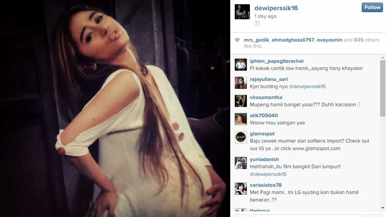 Dewi Perssik Unggah Foto Hamil untuk Sindir Julia Perez?