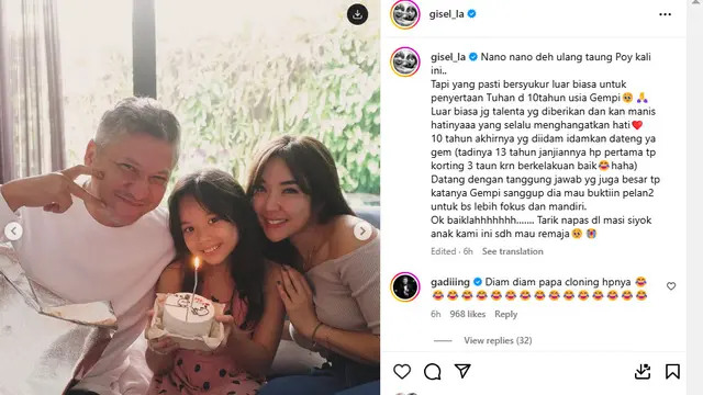 Gading Marten, Gempita, dan Gisella Anastasia