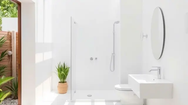 kamar mandi outdoor (ilustrasi by qwen.ai)