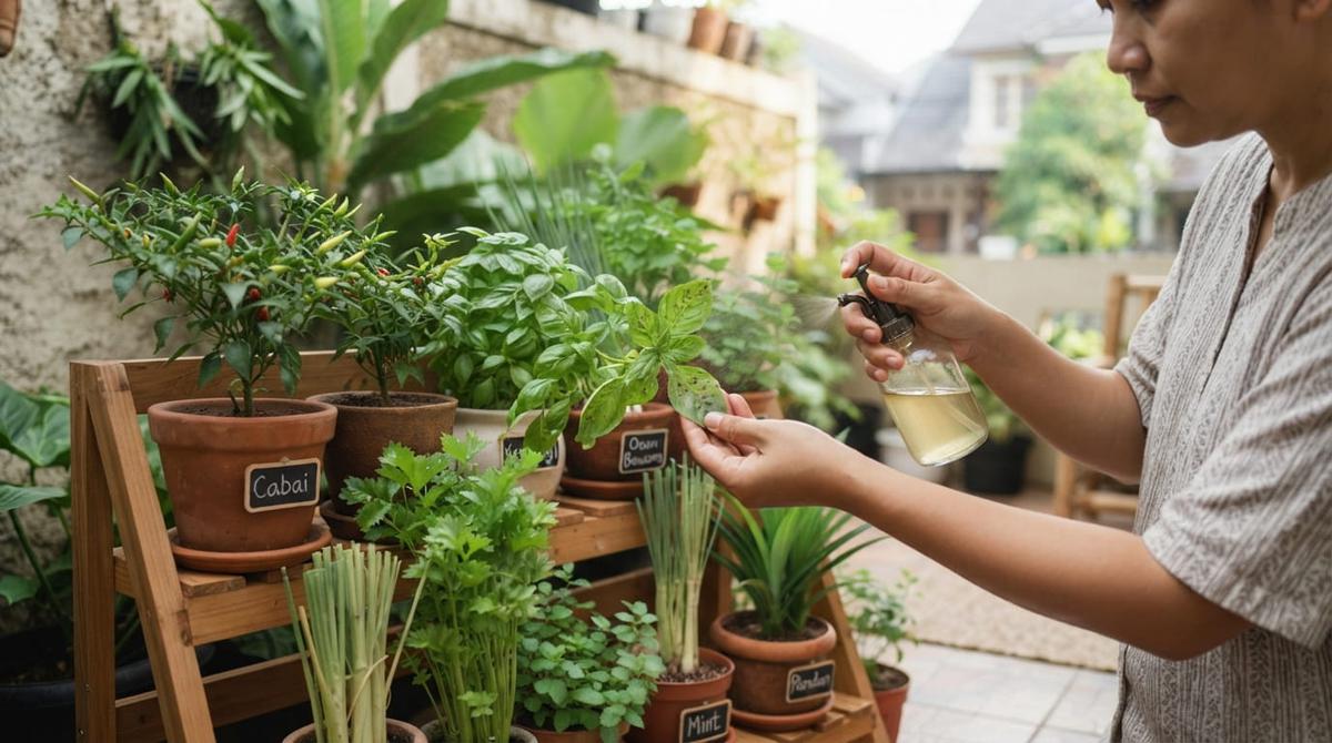 Cara Membuat Kebun Bumbu Dapur Kecil di Teras Rumah