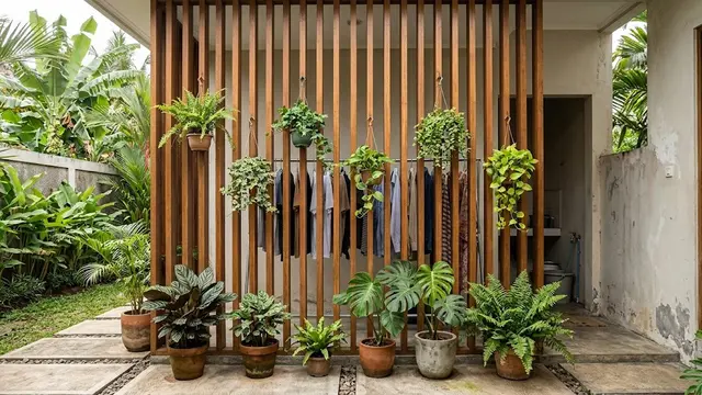 Kisi-Kisi Kayu Vertikal (Wooden Louvers)