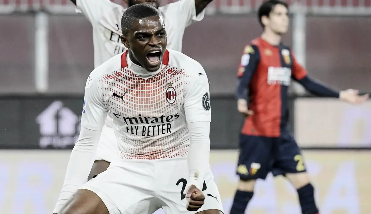 Pierre Kalulu - Jebolan terbaik akademi tim muda Lyon itu didapatkan AC Milan secara gratis pada 2020. Pemain yang berposisi sebagai bek ini mempunyai kecepatan, ketenangan dan akurasi umpan yang matang. (AFP/Filippo Monteforte)