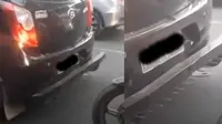 Ayla pakai bumper berduri (Instagram/@gojek24jam)