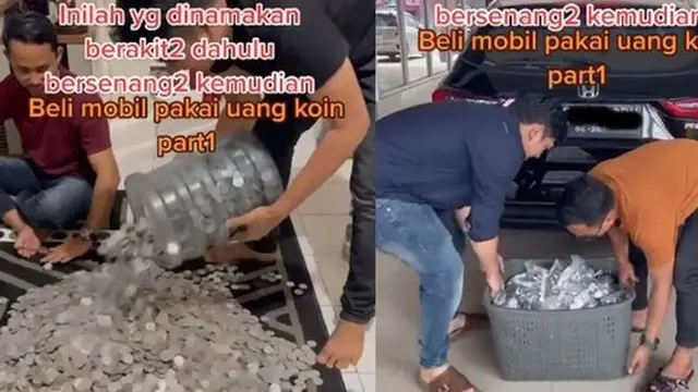 Beli mobil dengan uang koin