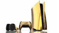 PS5 yang dibalut emas 24 karat akan dijual di pasaran dalam jumlah unit terbatas. (Doc: Truly Exquisite)