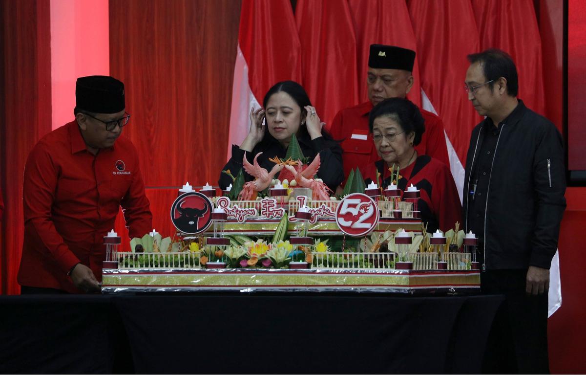 Megawati Pidato di HUT ke-52 PDIP