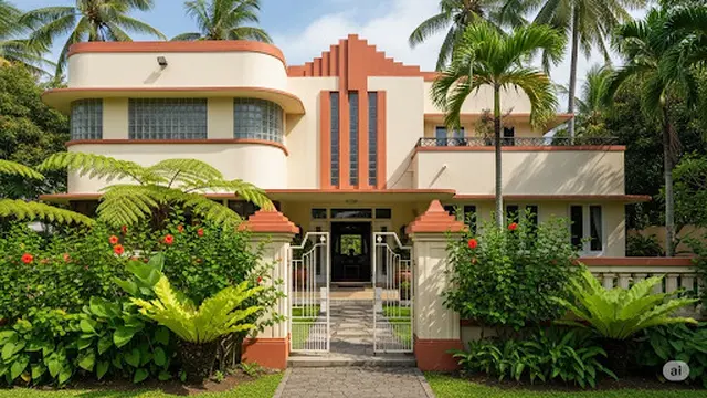 Rumah Bergaya Art Deco