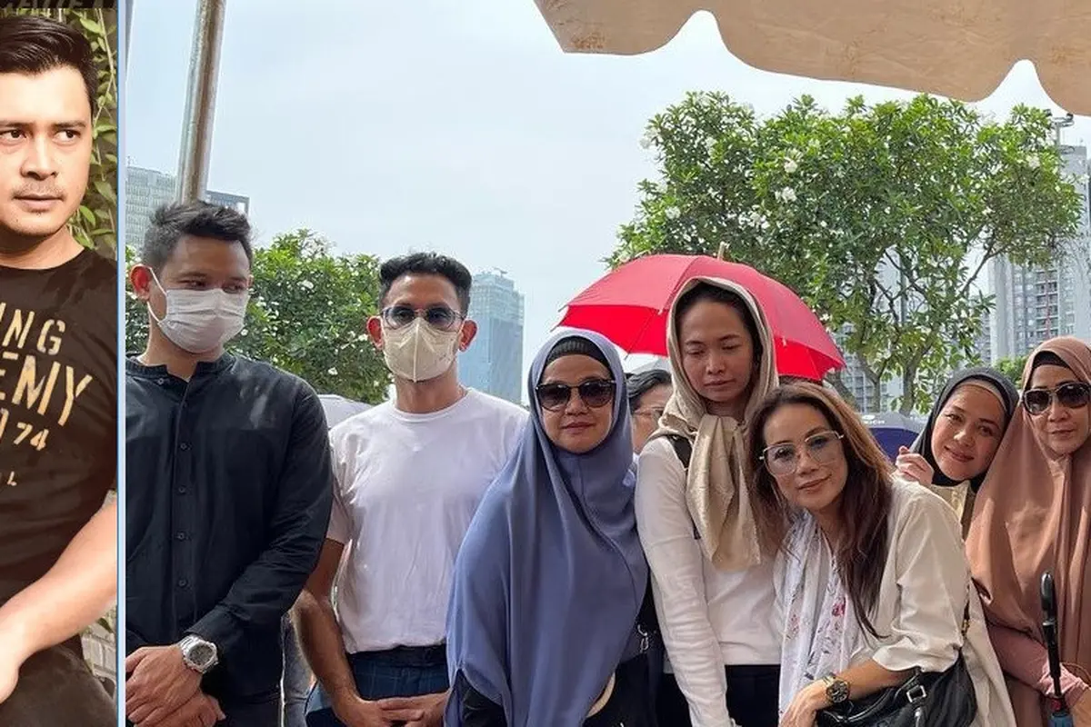 Bintang Cinta Fitri di pemakaman Iqbal Pakula (Foto: Instagram iqbalpakula21/mamiiren)