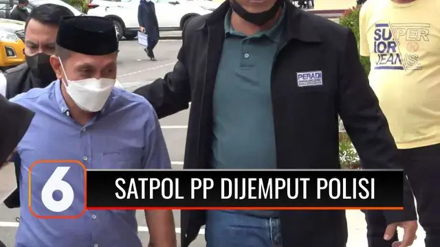 VIDEO: Aniaya Pemilik Kafe, Begini Tampang Mantan Sekretaris Satpol PP Saat Dijemput Polisi