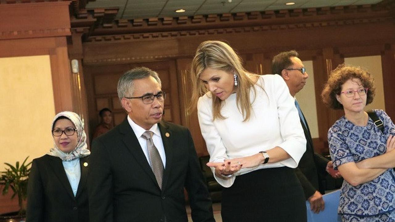 Ketua OJK Wimboh Santoso bertemu dengan Ratu Maxima dari Belanda